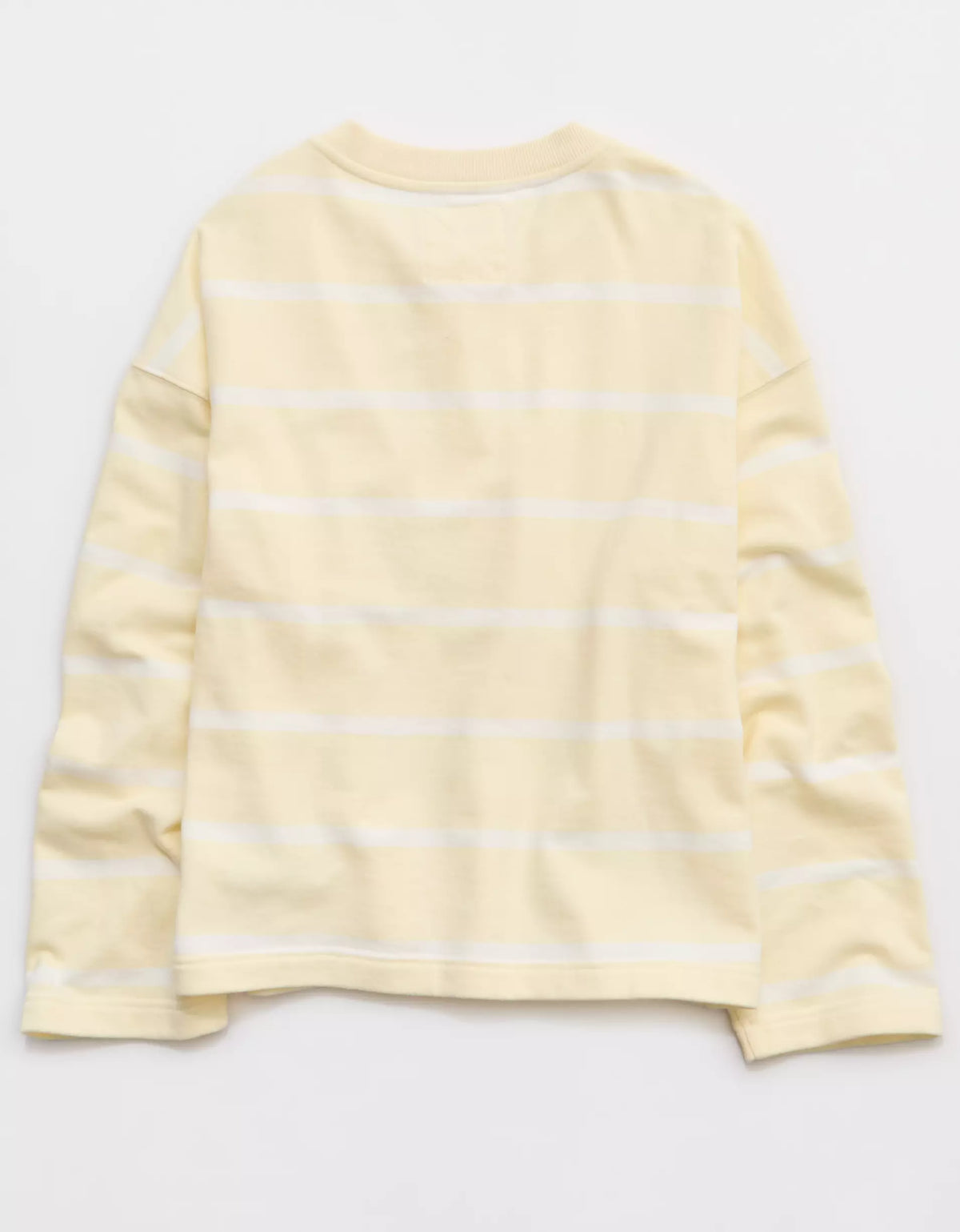 Striped Henley Long Sleeve Sweatshirt