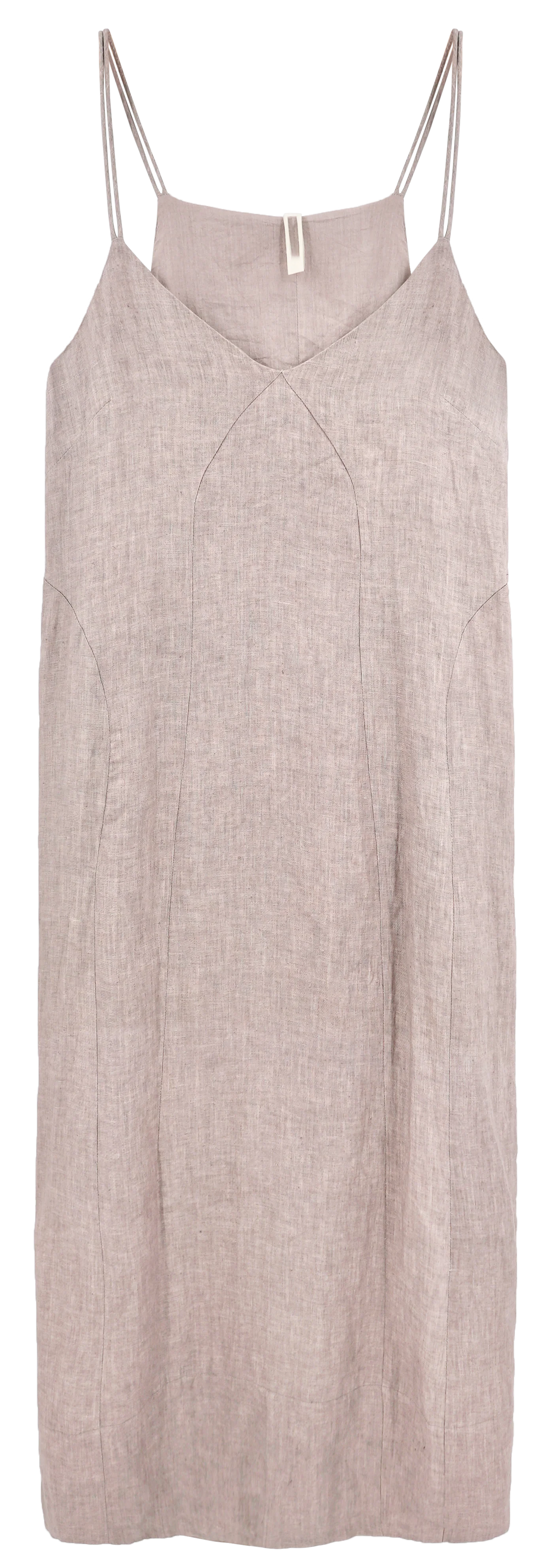 Deep V Spaghetti Strap Slip Midi Dress