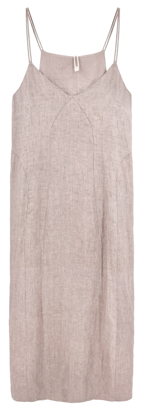 Deep V Spaghetti Strap Slip Midi Dress